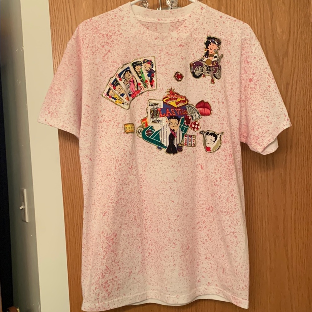Betty Boop Las Vegas Graphic Tee Size M.